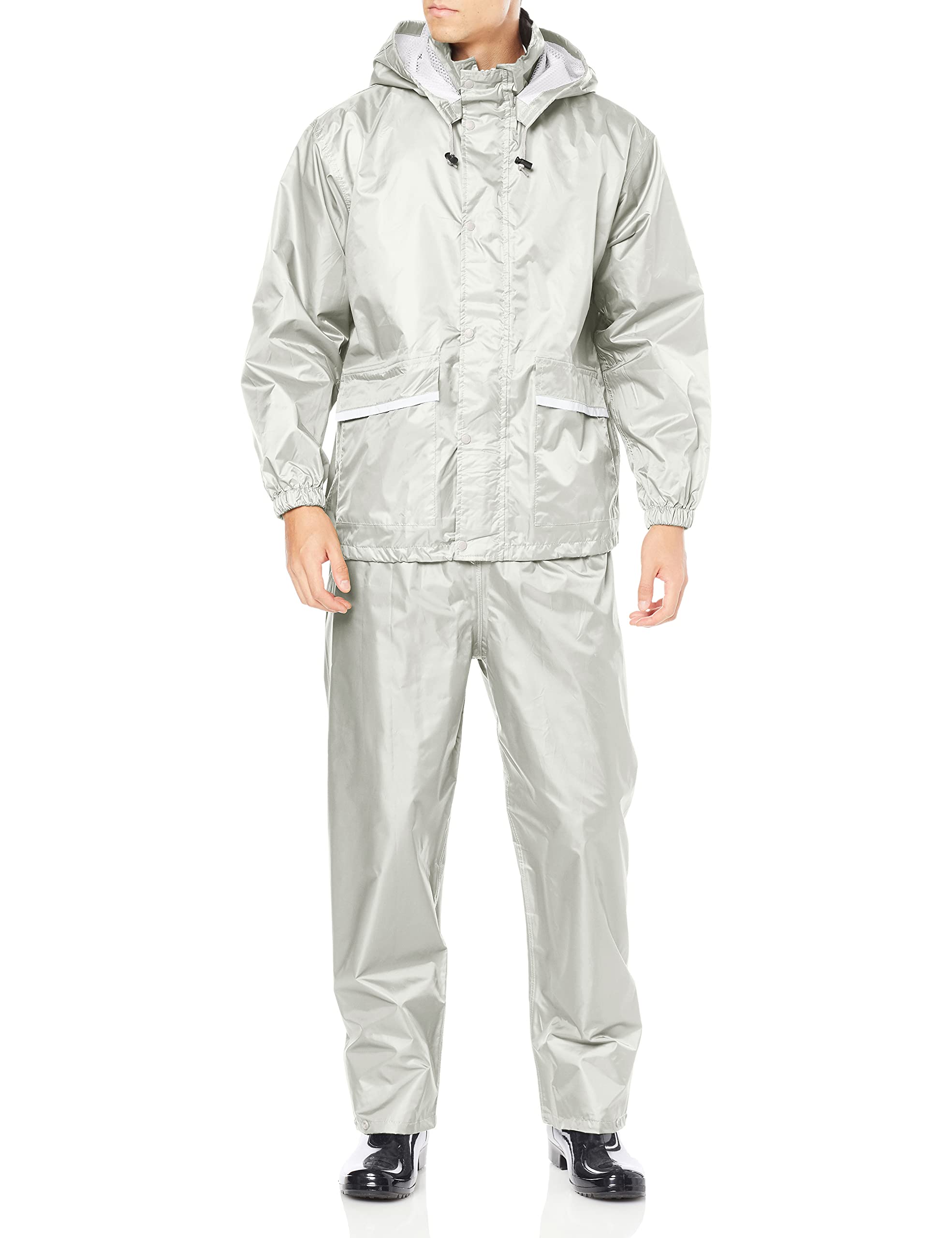 Kokos Nobuoka Z-2300 Breathable Rain Suit, Silver, Size L