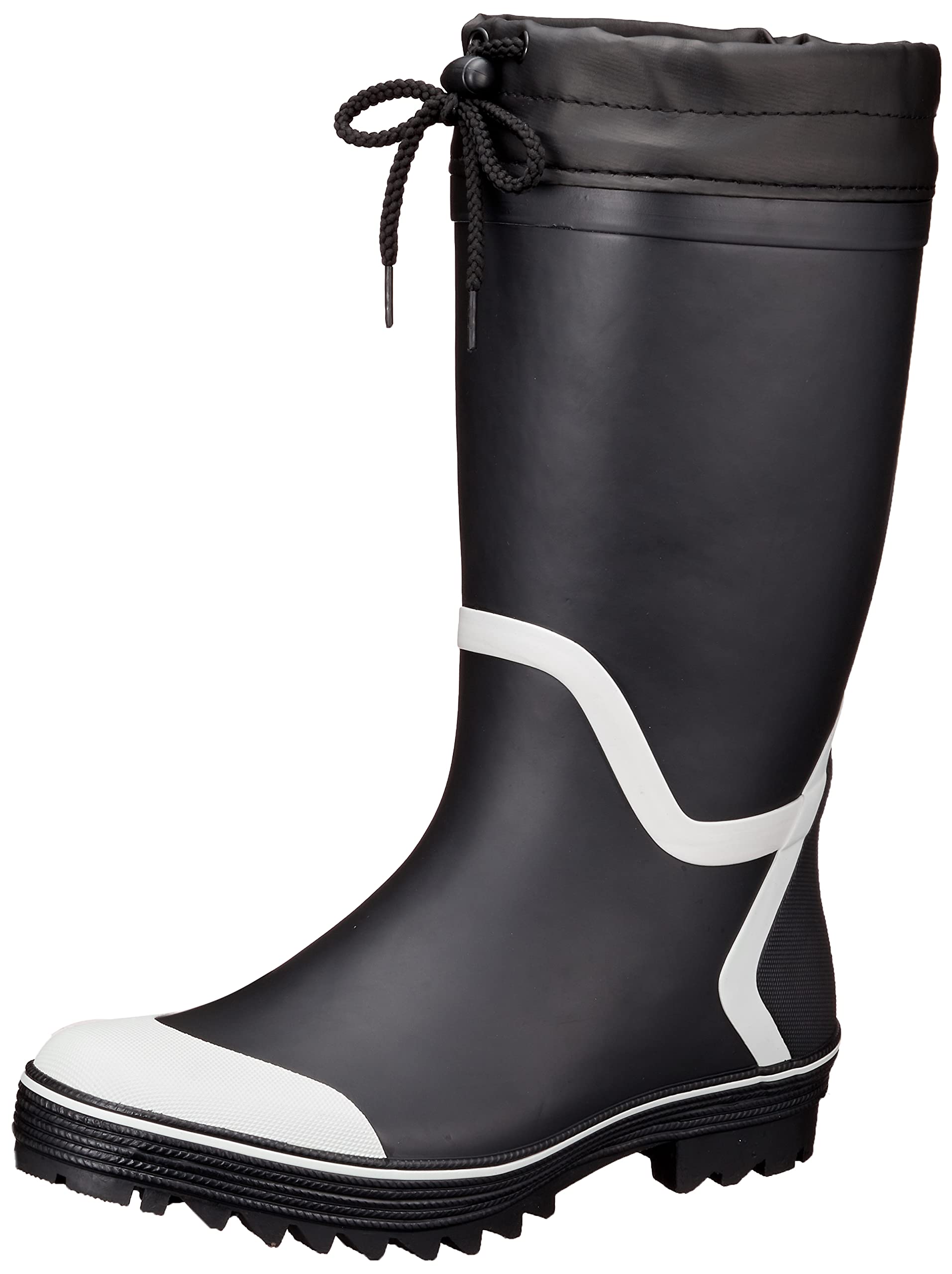 Work Boots Rain Boots with Sweat Absorbent XL [Kokos Nobuoka] HB-788 Cover, Lining, Men s, White/Black, (27.5-28.0 cm)
