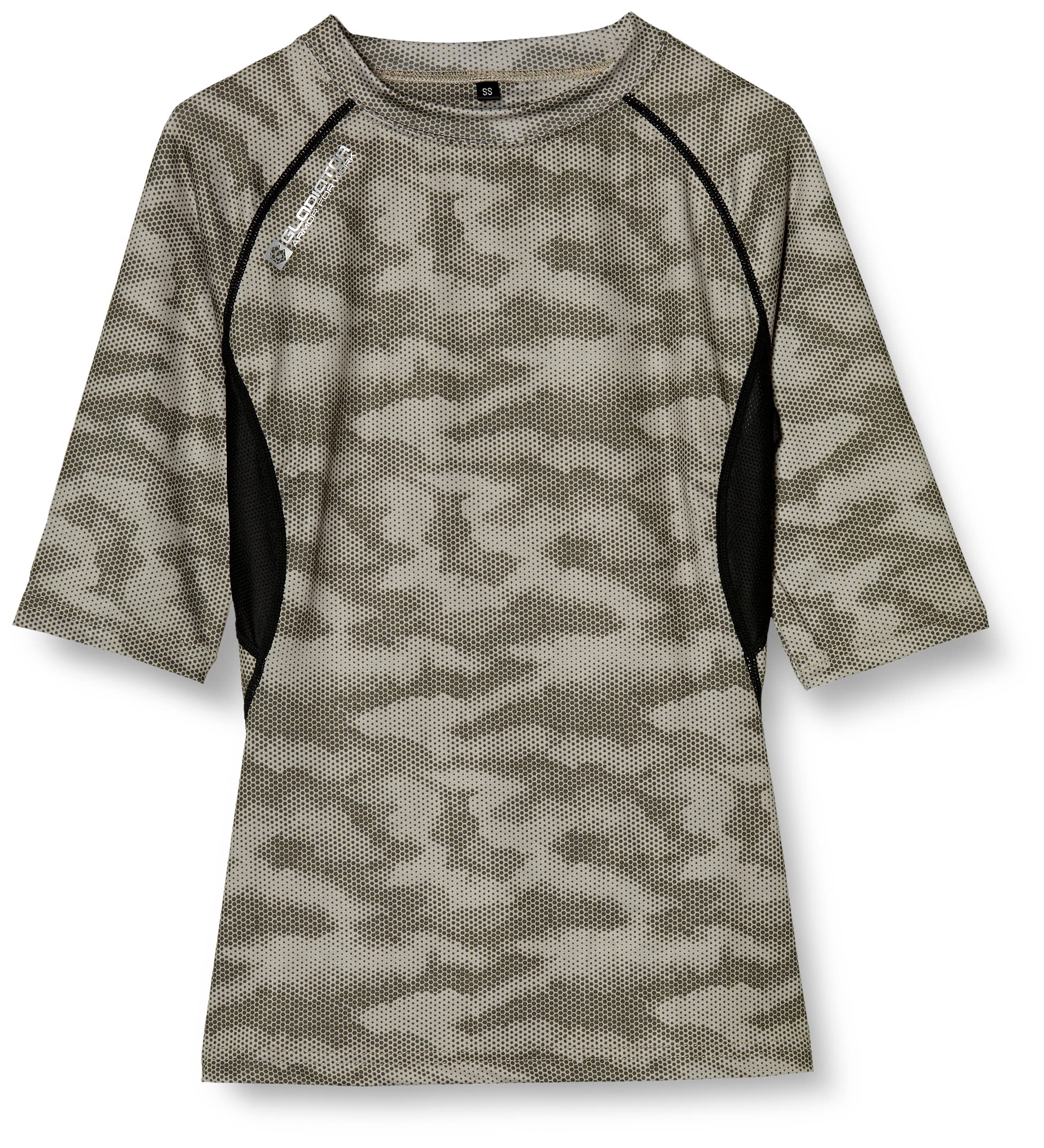 Сухой поддерживающий рукав в горошек цвета хаки M [Kokos Nobuoka] G-927 5/8